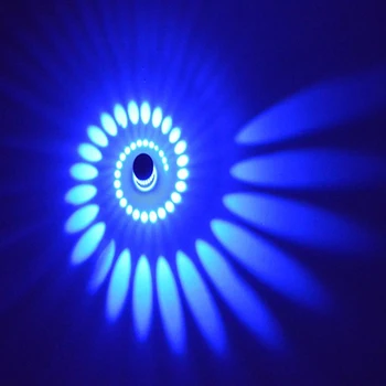 3W Minimalist Modern de Perete LED Lumină în Spirală Tranșee KTV Decor de Economisire a Energiei