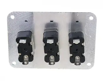 3x Comutator 12V Masina de Curse Pe Tip de Aeronavă / Carbon acoperire LED Comutator de Control Flip Cover Pret Redus