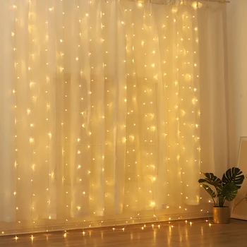 3x3/6x3m LED Șir de Lumini de Crăciun Sloi de Lampa cu Lumini de Basm ghirlanda Pentru Petrecerea de Nunta Fereastra de Grădină în aer liber, Decor Acasă