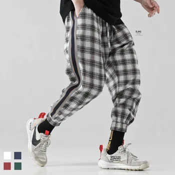 3XL Moda Vintage Jogging Pantaloni 2019 Mens Streetwear Pantaloni sex Masculin Hip hop Pantaloni Carouri Japonia Primăvară Pantaloni Salopete Masculi