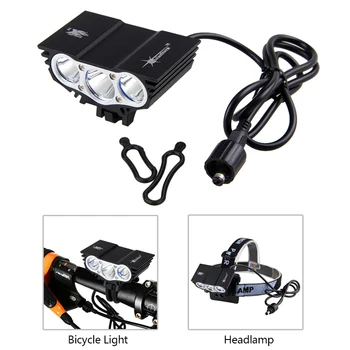 3xXM-L T6 LED Biciclete Lumina Lumini de Biciclete Faruri Far+12000mAh Baterie+Bentita Cu Incarcator