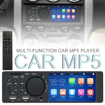 4.1 Inch 1 Din Dual USB Bluetooth Ecran Tactil MP5 Player Auto cu Radio Stereo Suport Rapid de Încărcare Telefon și Camera retrovizoare
