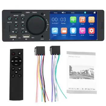 4.1 Inch 1 Din Dual USB Bluetooth Ecran Tactil MP5 Player Auto cu Radio Stereo Suport Rapid de Încărcare Telefon și Camera retrovizoare