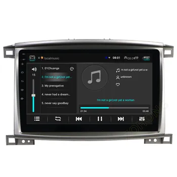 4+64G DSP 4G Android9.0 masina radio player multimedia pentru Toyota Land cruiser 100 autoradio mașină de navigare gps stereo LC100 NICI un DVD