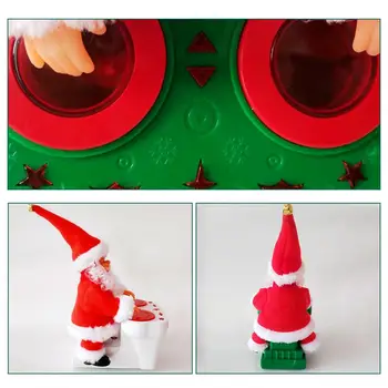 4.72*5.91*9.84 în Electric Moș Crăciun Doll Răsucite Hip Cântând Și Dansând Jucărie Pentru Copii Cadou de Crăciun