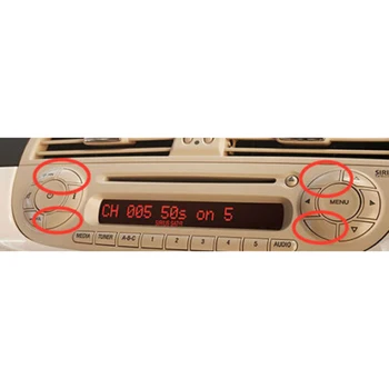 4 buc Ornamente demontarea capacului punct de găuri Pentru Fiat 500 radio cd cu piese de schimb