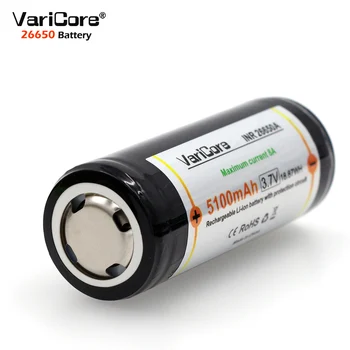 4 BUC. VariCore Protecție 26650 5100 mAh 3.7 V Litiu-Ion Baterie Reîncărcabilă cu PCB 8A 3.6 V Baterie pentru Lanternă