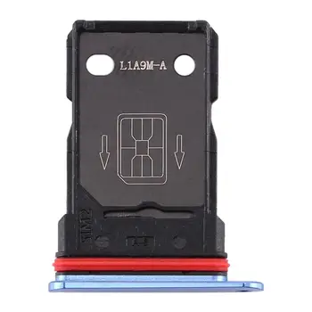 4 bucati pentru Cardul SIM + Card SIM Tava pentru OnePlus 7T (Ambele sunt Nano-SIM card slot) (4 albastru)