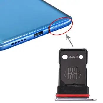 4 bucati pentru Cardul SIM + Card SIM Tava pentru OnePlus 7T (Ambele sunt Nano-SIM card slot) (4 albastru)
