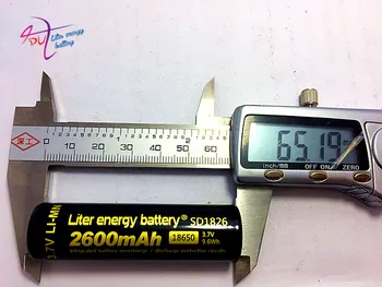 4 bucăți de baterie transport Gratuit Autentice Import Litru de energie baterie 3.7 v 18650 2600mah li-ion