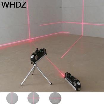 4 in 1 cu Laser Infraroșu Nivelul Cruce Linie Laser cu Bandă de 2,5 m Măsură de Bandă multifuncțională laser instrumente de nivel