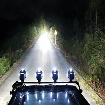4 Inch HID Xenon 55W Lumina de Inundații Lumini de Conducere 12V ASCUNS Lumina Xenon Pentru Masina Jeep Camioane SUV fața Locului Lumina de Lucru cu Lumina Rosie