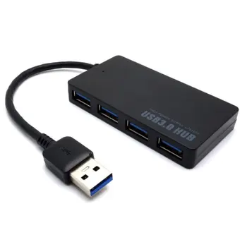4-port HUB USB 3.0 Ultra-subțire de Mare Viteză Adaptor Pentru Multi-dispozitiv Calculator Laptop Splitter Adaptor