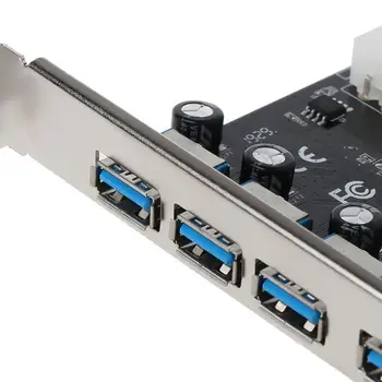 4 Port PCI-E cu HUB USB 3.0 PCI Express Card de Expansiune Adaptor de 5 Gbps Viteza