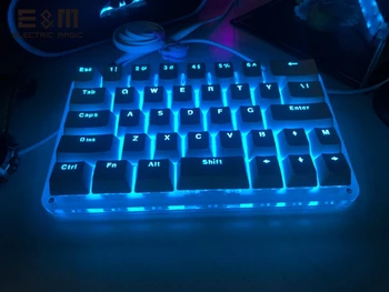 40 Cheile de 24 De Macro Programabile cu LED RGB lumina de Fundal Singur stângaci Mecanice Tastatura Laptop PC MAC WIN7 8 10 Outemu Comutator
