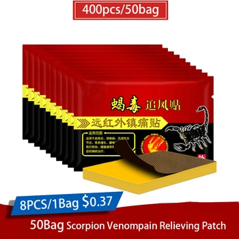 400buc/50bag Chineză Venin de Scorpion Extract Ameliorarea Patch Dureri Articulare Genunchi Ipsos pentru Corpul Artrita Reumatoida Ameliorarea Durerii