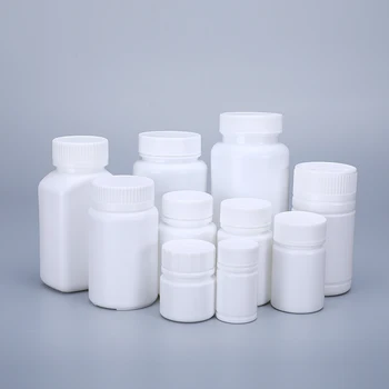 40ML Goale de plastic HDPE Tableta Sticle de medicina capsulă capsulă de sticlă cu Capac și folie de aluminiu garnitura 100BUC/lot