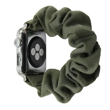 40mm 44mm Bumbac Elastic Elasticele Trupa Pentru Apple Watch 6 5 4 Elasitc Curea de schimb pentru IWatch Serise SE 6 5 4 3 38mm 42mm