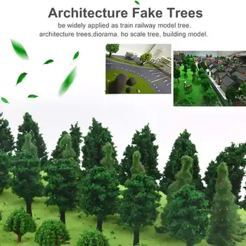 40pcs DIY Manual din Plastic Model în Miniatură Copaci Pentru Construirea Grădină cale Ferată Aspect Peisaj Peisaj Accesorii Jucării pentru Copii