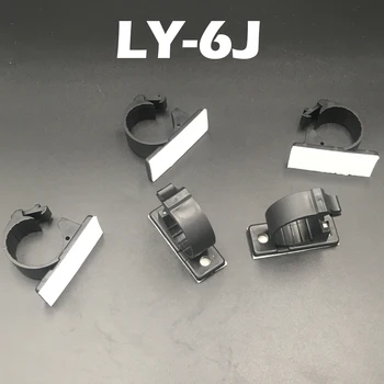 40pcs LY-6J 7.5 mm Dia Auto Adeziv Caz de Calculator Fix Șurub de Montare Suport de Bază Titularul de Management de Sârmă Exploatați Clemă Cablu Clip