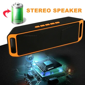 40W Vorbitor Bluetooth Portabil în aer liber fără Fir Stereo Impermeabil USB/TF/AUX FM Difuzor NC99