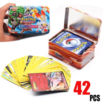 42PCS/CUTIE SUN&MOON ECHIPA GX MEGA Pokemon Stralucitoare Carte de Joc de Luptă Carte de Tranzacționare Carti de Joc pentru Copii Pokemoni Jucarii Pentru Copii