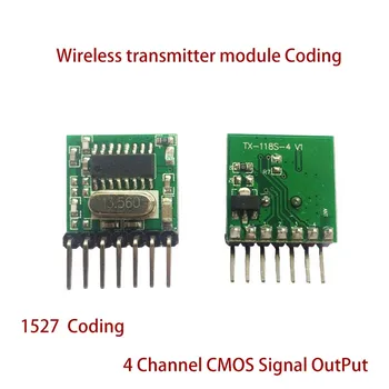 433Mhz Superheterodină RF modulului transmițător wireless QIACHIP 20 de piese 1527 Codare EV1527 Cod 3V-24V Pentru control de la Distanță