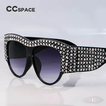 45482 CCSPACE Supradimensionate Stras Cadru Pătrat ochelari de Soare Pentru Femei Diamant Strălucitor Ochelari de Brand Designer de Moda de sex Feminin Nuante
