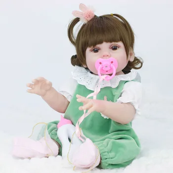 45cm Păpuși pot pipi copil bebe papusa reborn Simulare de Păpuși pentru Copii din Silicon Moale Renăscut Copilul Jucării pentru Copii pentru Fete Pentru Copii