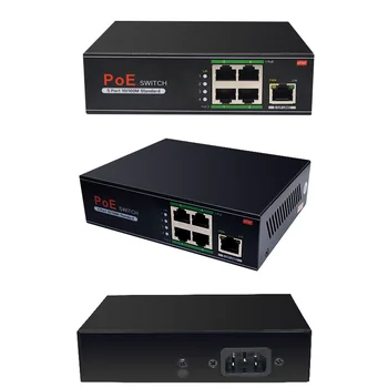 48V Rețea POE Switch Ethernet 10/100/1000Mbps 5/8/10ports IEEE 802.3 af/at Potrivit pentru camera IP/Wireless AP/CCTV aparat de fotografiat 250m