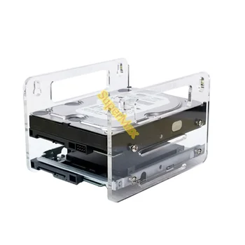 4bay Acrilice agățat hard disk suport de 3.5 inch hard disk cutie mecanică hard disk de 2.5 inch SSD-ul DIY transparent DE03