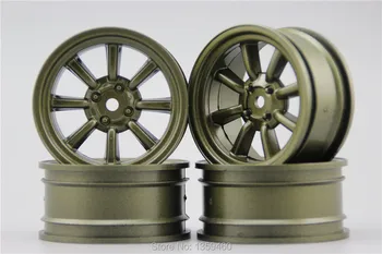 4buc 1/10 Touring&Drift Wheel Rim W8S3BR(Pictura Brozen) 3mm offset se potriveste pentru 1:10 Touring&Masina de Drift 1/10 Rim 10807