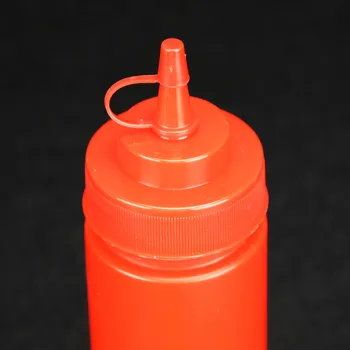 4BUC 16oz (360ml) din Plastic Clar Stoarce Condiment Sticla Pachet de 4