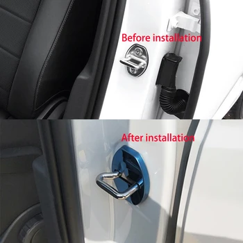 4BUC Auto Caz Ușă de Oțel de Blocare Catarama Capac de Protecție Pentru Volkswagen T-ROC Cross coupe GTE T-Prim Atlas EOS Amarok auto-styling