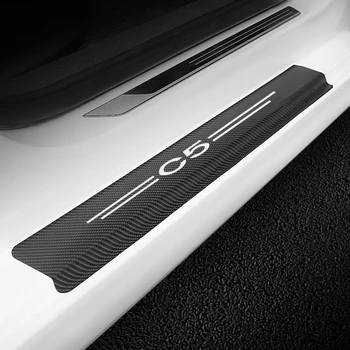 4BUC de Styling Auto Pragului de Ușă de Protecție Autocolant Pentru Citroen C5 Auto Automobile DIY Decorare Decor de Styling, Tuning Auto Accesorii