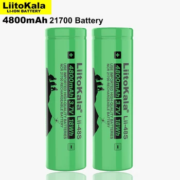 4BUC LiitoKala Lii-48S 3.7 V 4800mAh 21700 baterie 9.6 O putere 2C Rata de Descărcare de gestiune ternare baterii cu litiu DIY biciclete Electrice