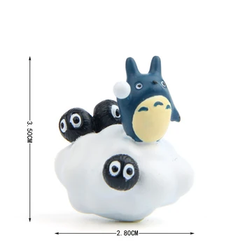 4buc/lot Vecinul Meu Totoro Kiki Kiki Livrare PVC Cat de Acțiune Figura Papusa Fulgii de Nori Rășină din Plastic Model