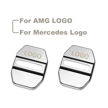 4buc Pentru Mercedes AMG Logo-ul Auto de Blocare a Ușii Pentru a Acoperi Benz B C E Clasa GLK SLK ML W204 W245 X204 X212 Car Styling Capac Protector