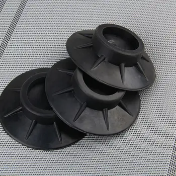 4buc Podea Mat Mașină de Spălat Picioarele Tampoane Non Alunecare Șoc Dovada Mobilier de Elasticitate Cauciuc Negru Protectori
