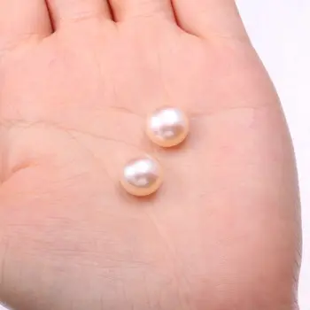 4buc Roz Rotund Cercei Șirag de mărgele de Perle Naturale, Perle de apă Dulce Colier Brățară Bijuterii DIY Accesorii Dimensiune 11-12mm