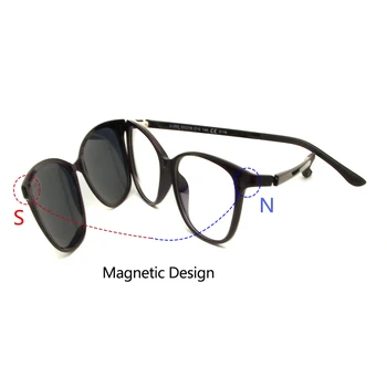 4buc/Set Magnetic Rama Ochelari Ultem Clip Pe ochelari de Soare Femei Polarizat Ochelari de Soare UV400 Ochelari Optice, Ochelari de Calculator