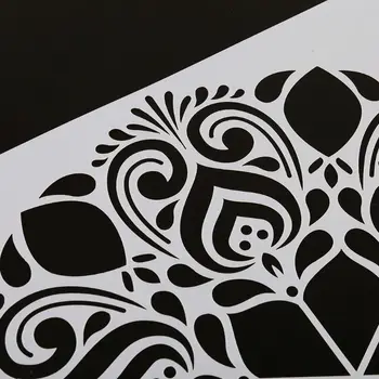 4buc/set Mandala Stencil Pictura pe Perete DIY Șablon Desen Gresie Funiture