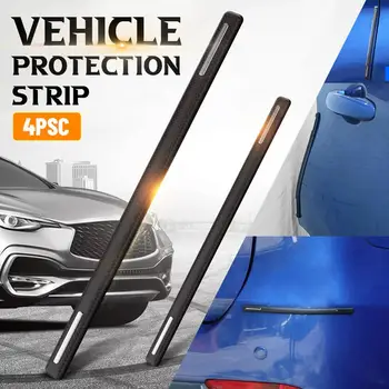 4buc Universal Auto Fata Spate Colt Spoiler Bara de protecție din Cauciuc Colț Garda de Acoperire Accesorii Auto Anti Scratch Protector Autocolant