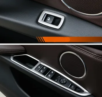4buc Ușa Cotiera Văduva Pahar de Ridicare Butonul Cadru Capac Decorativ Ornamental Pentru BMW X5 E70 X6 E71 styling Auto Benzi din Oțel Inoxidabil