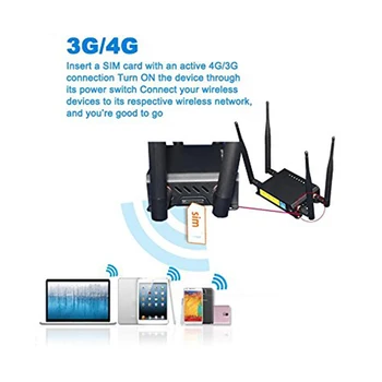 4G LTE Modem Router WiFi Cu Slot pentru Card SIM Punct de Acces 128MB Openwrt Masina/Autobuz GSM 4G LTE USB Router Wireless Repeater WE826-T2