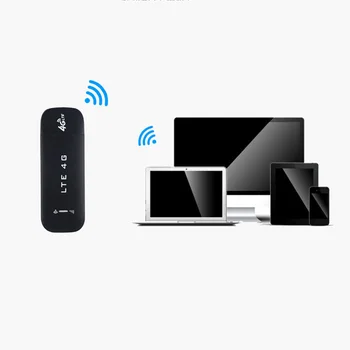 4G Router WiFi 100Mbps USB Modem de Bandă largă Wireless Hotspot Mobil LTE 3G/4G Debloca Dongle cu SIM Slot de Stick-Data Card Negru