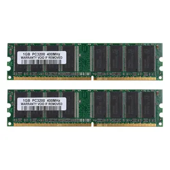 4GB Kit (4x 1GB) DDR1-400MHz PC Desktop Memorie PC1-3200 184pin Non-ECC DIMM de Ram,verde