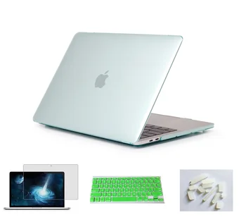 4in1 Mat Cauciucat Hard Caz Capacul Set de Piele Pentru Apple Macbook Pro 13 15 inch cu/out Touch Bar A1989/A1990/A1706/A1708