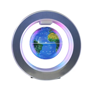 4Inch Rundă de Levitație Magnetică Plutitoare Glob Harta Lumii Electronice Antigravity Suspensie Mingea Desktop Lampa de Birou Decor Acasă