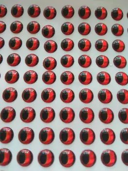 4mm 5mm 6mm 7mm 8mm, 9mm, 10mm, 12mm Ovale în Formă de Elev Roșu 3D Holografice Moi Atrage Ochii Spranceana Fly Tying Jiguri Meserii Crankbaits